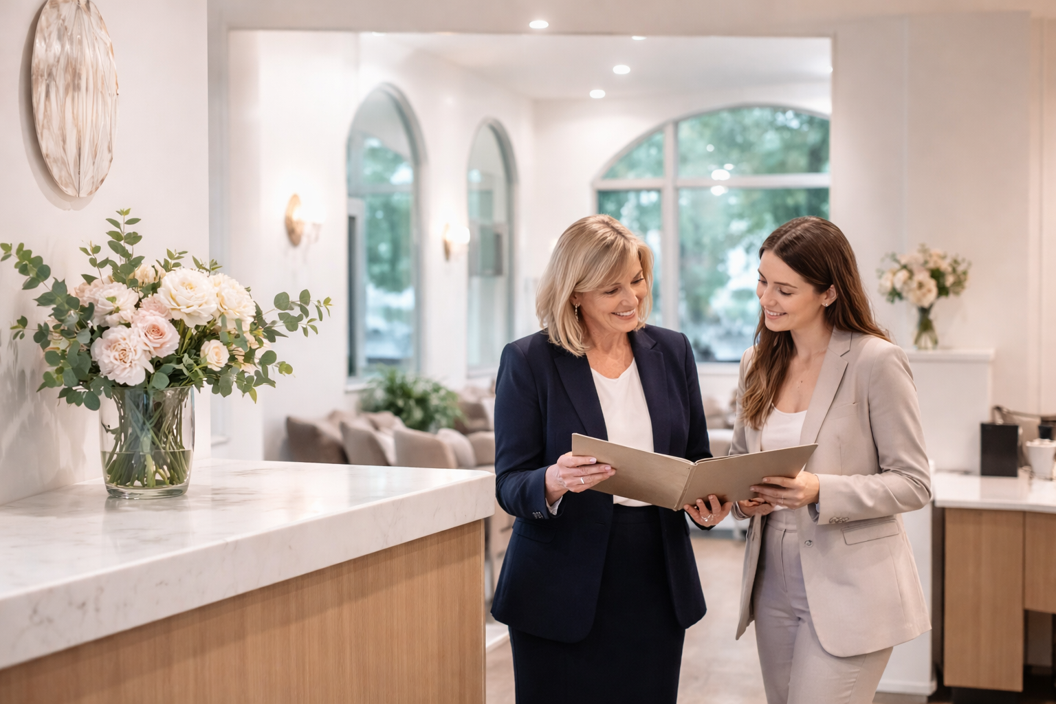 Family lawyers Adelaide South Australia consultation - A family lawyer meeting with her client to discuss their case
