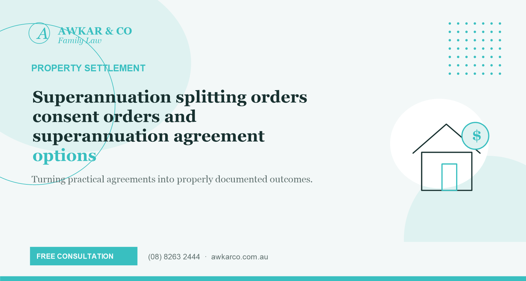 superannuation splitting orders consent orders superannuation agreement options