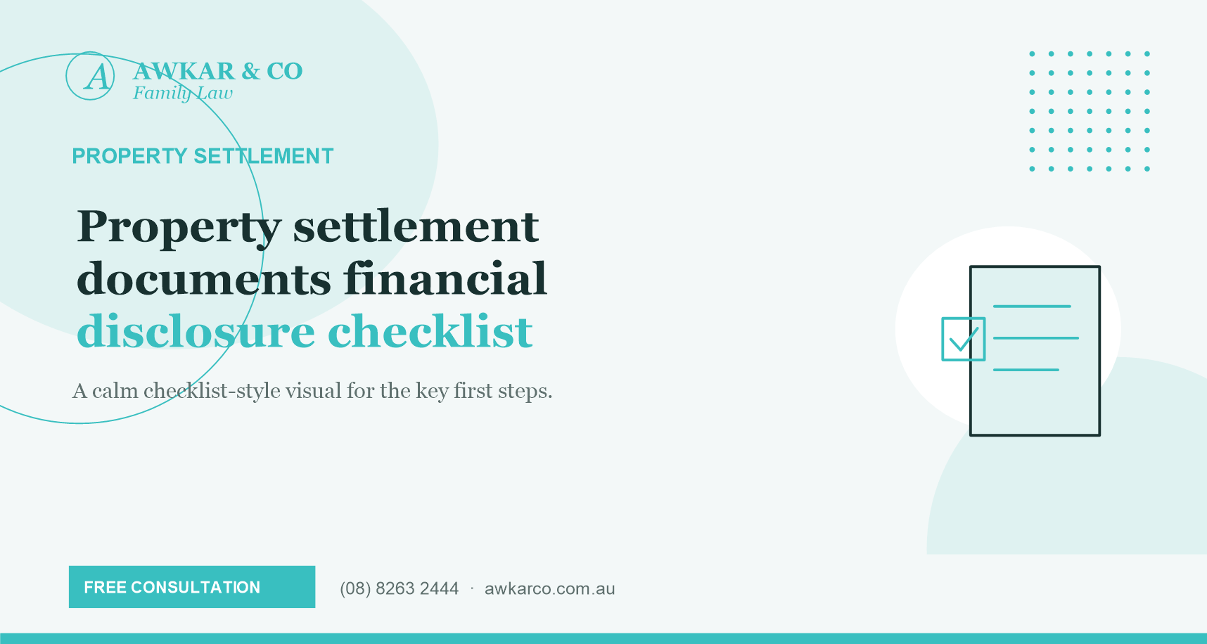 property settlement documents financial disclosure checklist bank statements tax returns payslips superannuation